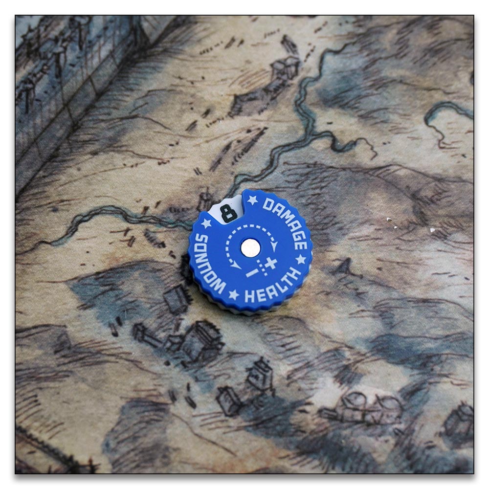 25mm 0-9 Wounds Tracker - Wargame Base World