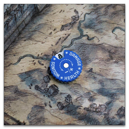 25mm 0-9 Wounds Tracker - Wargame Base World