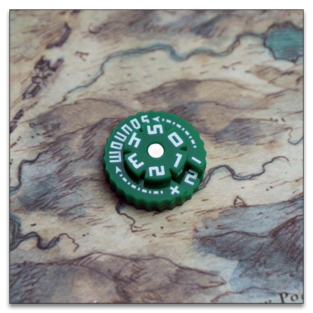 25mm 0-59 Wounds Tracker - Wargame Base World