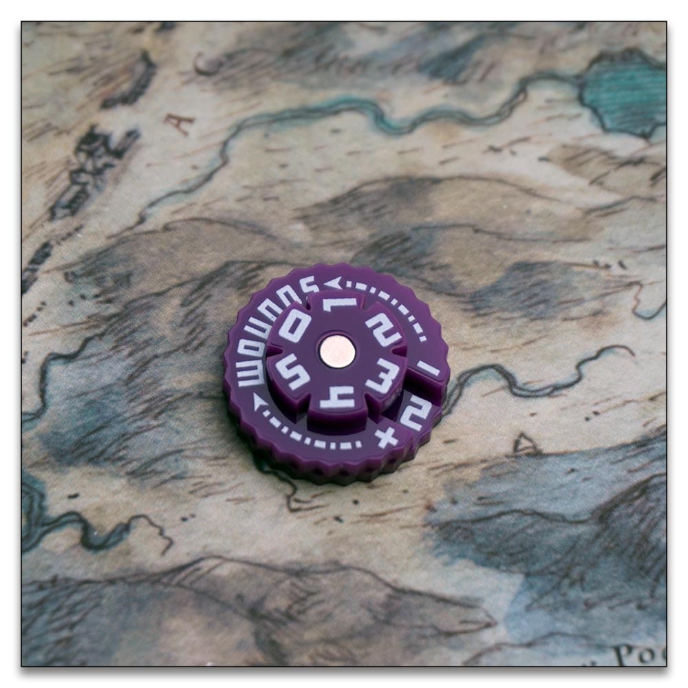 25mm 0-59 Wounds Tracker - Wargame Base World