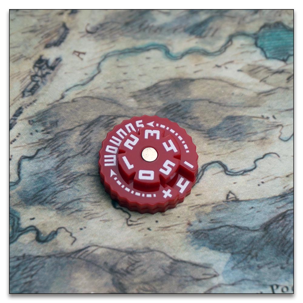25mm 0-59 Wounds Tracker - Wargame Base World