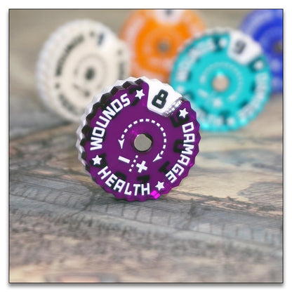 25mm 0-9 Wounds Tracker - Wargame Base World