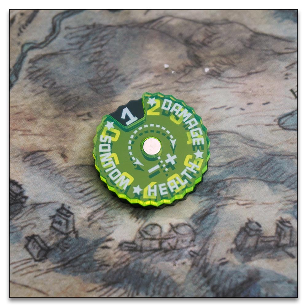 25mm 0-9 Wounds Tracker