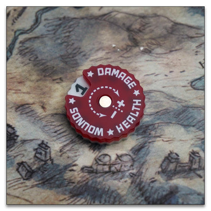 25mm 0-9 Wounds Tracker - Wargame Base World