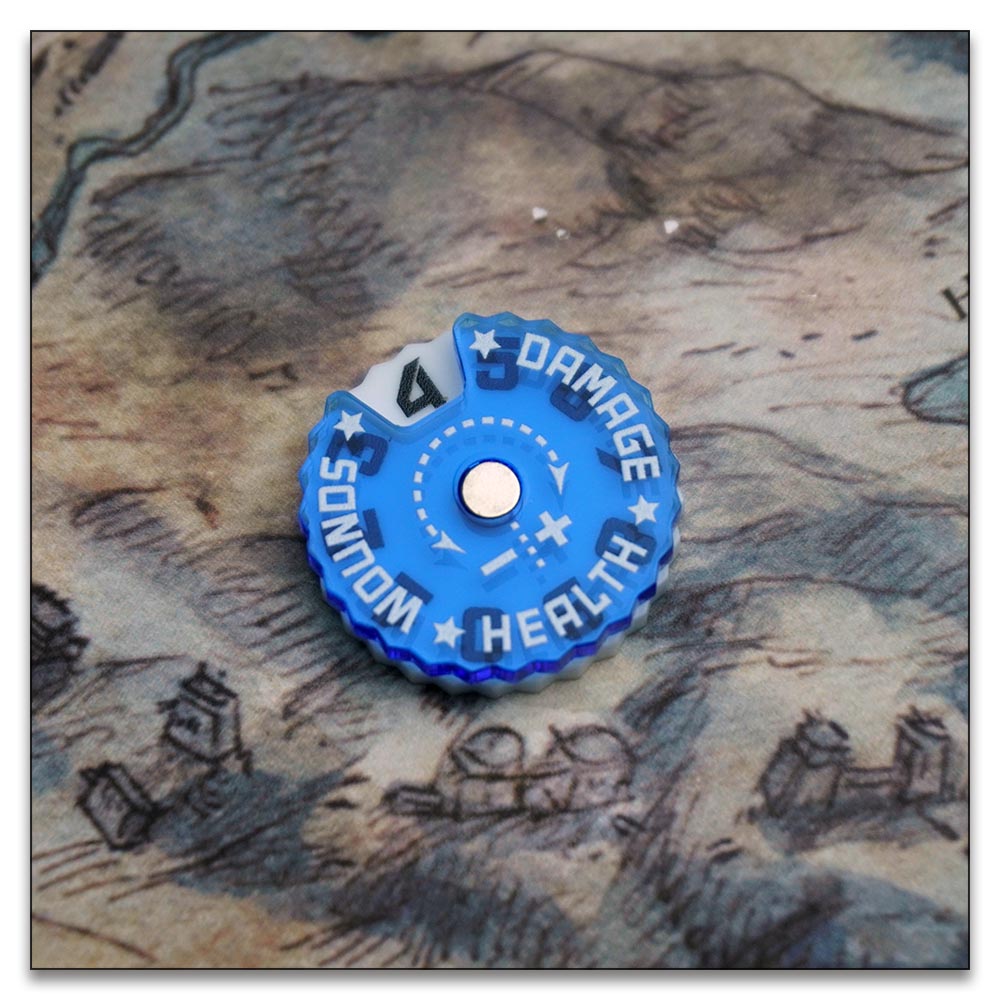 25mm 0-9 Wounds Tracker - Wargame Base World