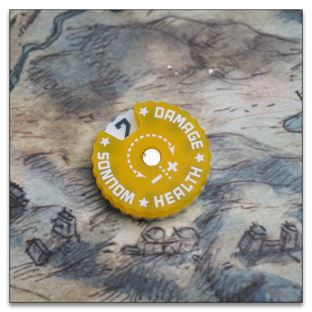 25mm 0-9 Wounds Tracker - Wargame Base World