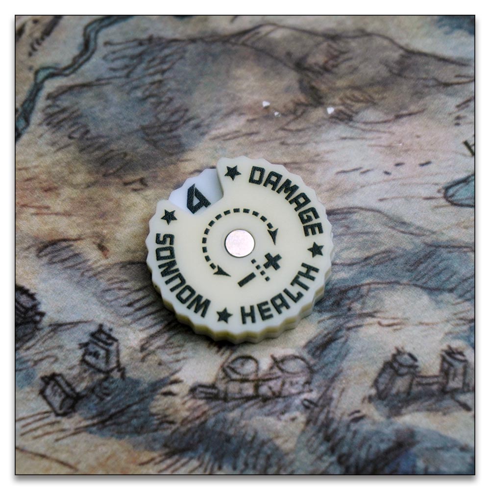 25mm 0-9 Wounds Tracker