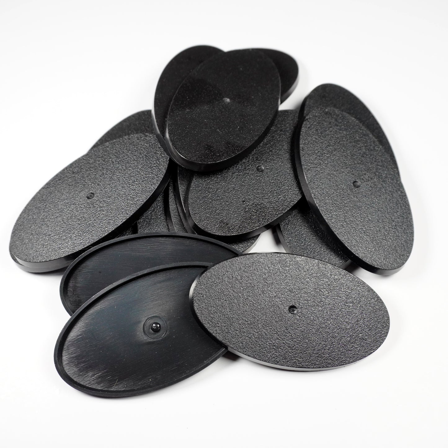 75x42mm Oval Bases - High-Impact Plastic Foundation for Heavy Cavalry & Bikers - Wargame Base World