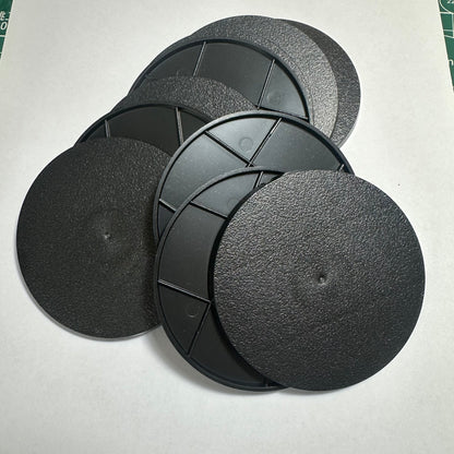 80mm Round Bases - Precision Plastic Foundation for Large Monsters & Dreadnoughts - Wargame Base World