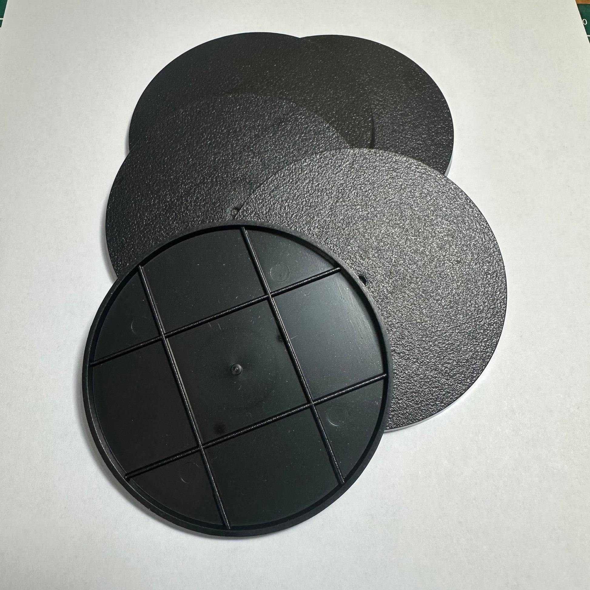 80mm Round Bases - Precision Plastic Foundation for Large Monsters & Dreadnoughts - Wargame Base World