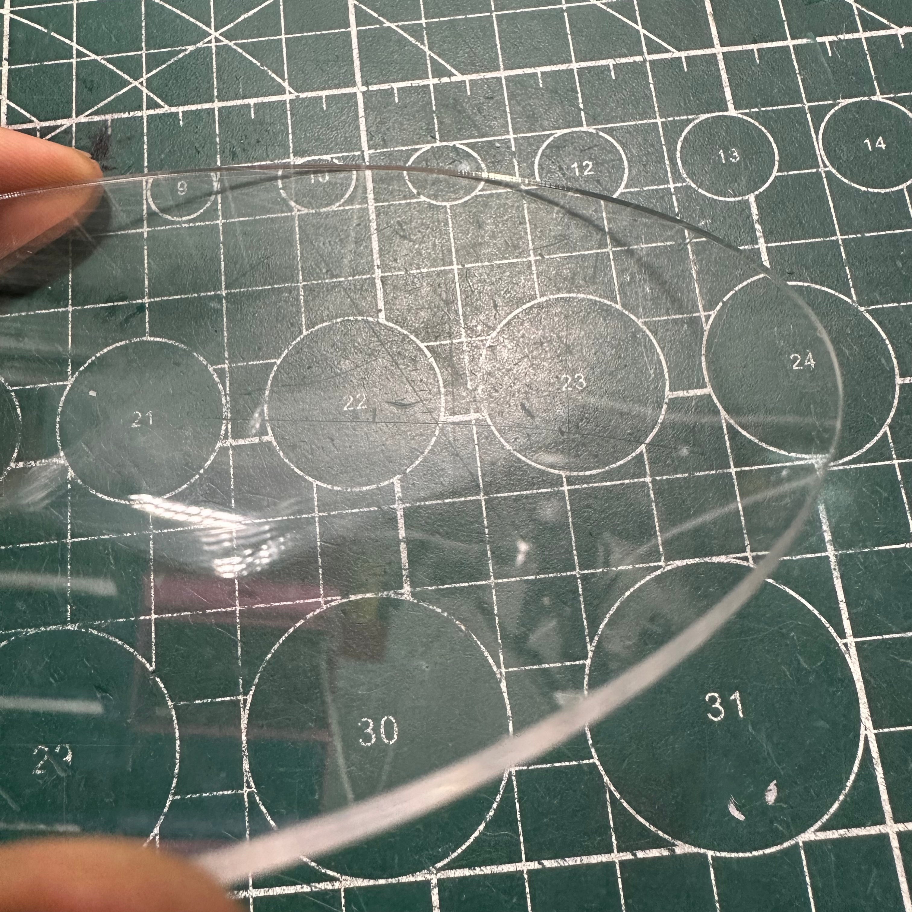 Oval Clear Bases 120x92mm for Miniatures