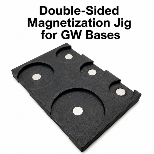 Miniature Base Magnetization Jig - Precision Alignment Tool for Tabletop Bases - Wargame Base World