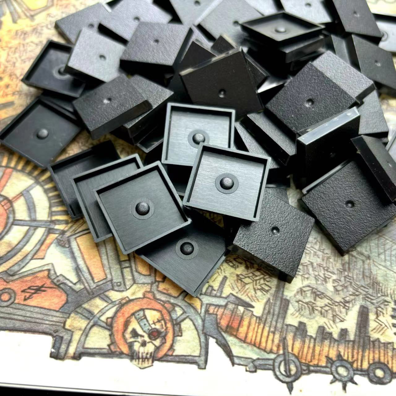 25mm Square Bases for Wargame Miniature - Wargame Base World