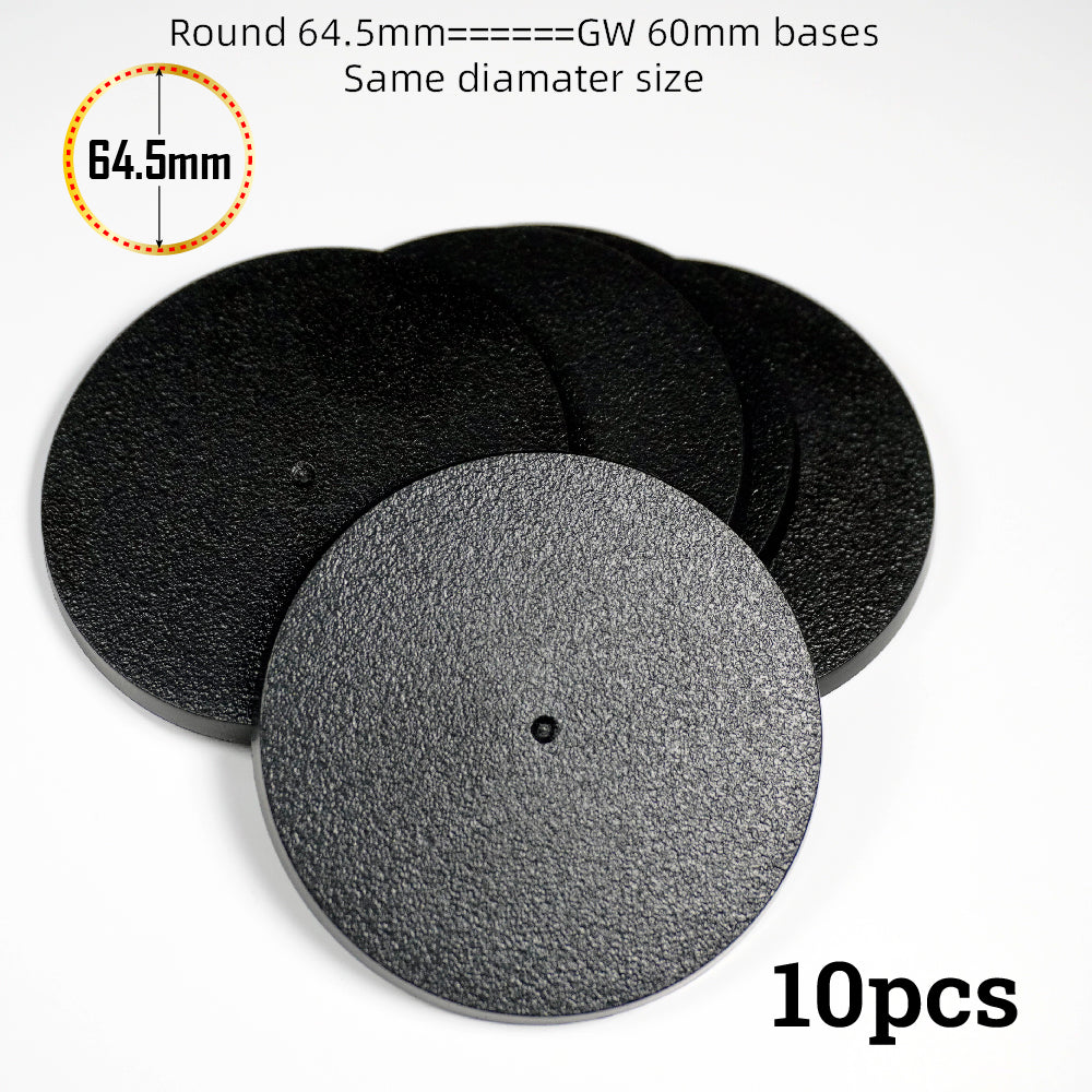 Plastic 60mm Round Bases For 3D print Miniature