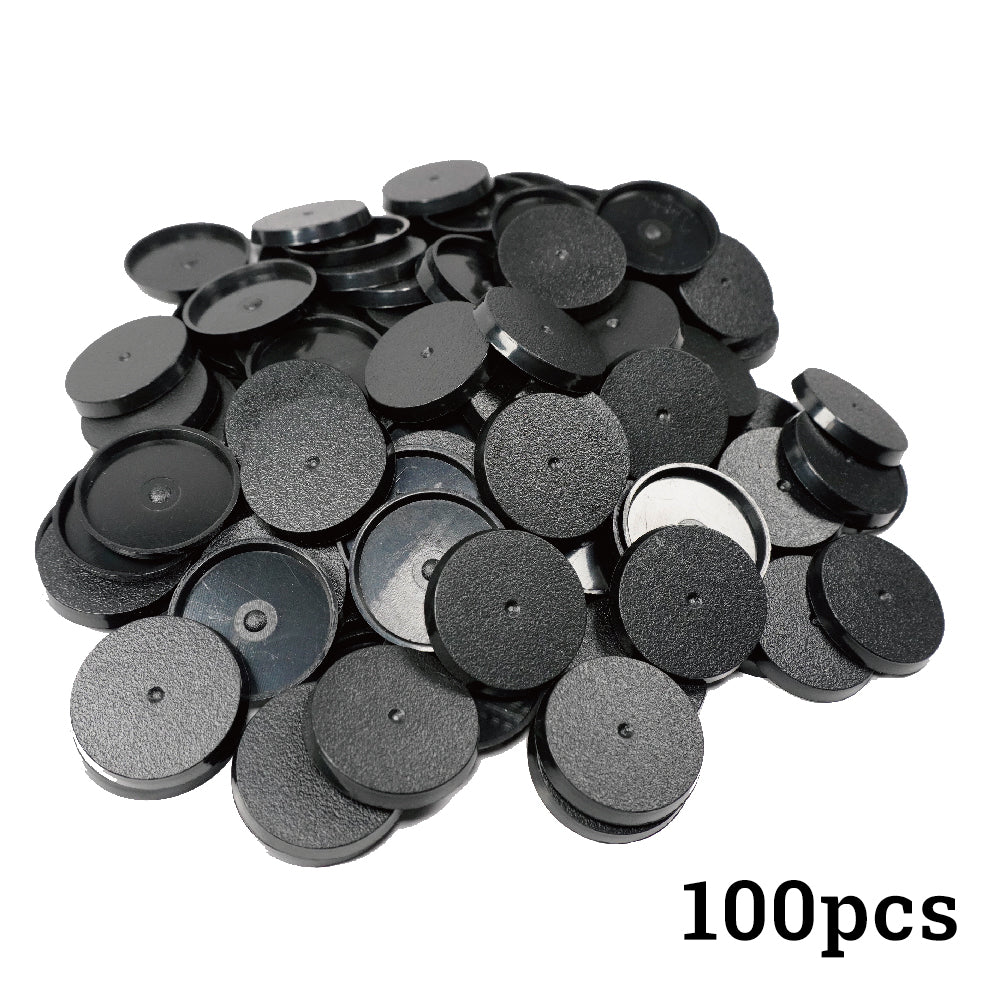 32mm Round Bases - High-Impact Plastic Foundation for 11th Edition Models - Wargame Base World