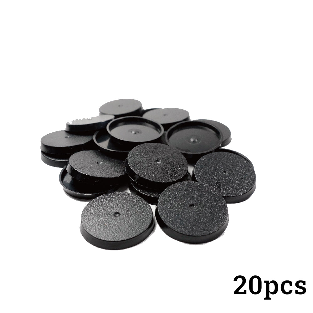 32mm Round Bases - High-Impact Plastic Foundation for 11th Edition Models - Wargame Base World