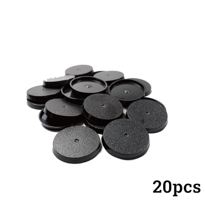 32mm Round Bases - High-Impact Plastic Foundation for 11th Edition Models - Wargame Base World