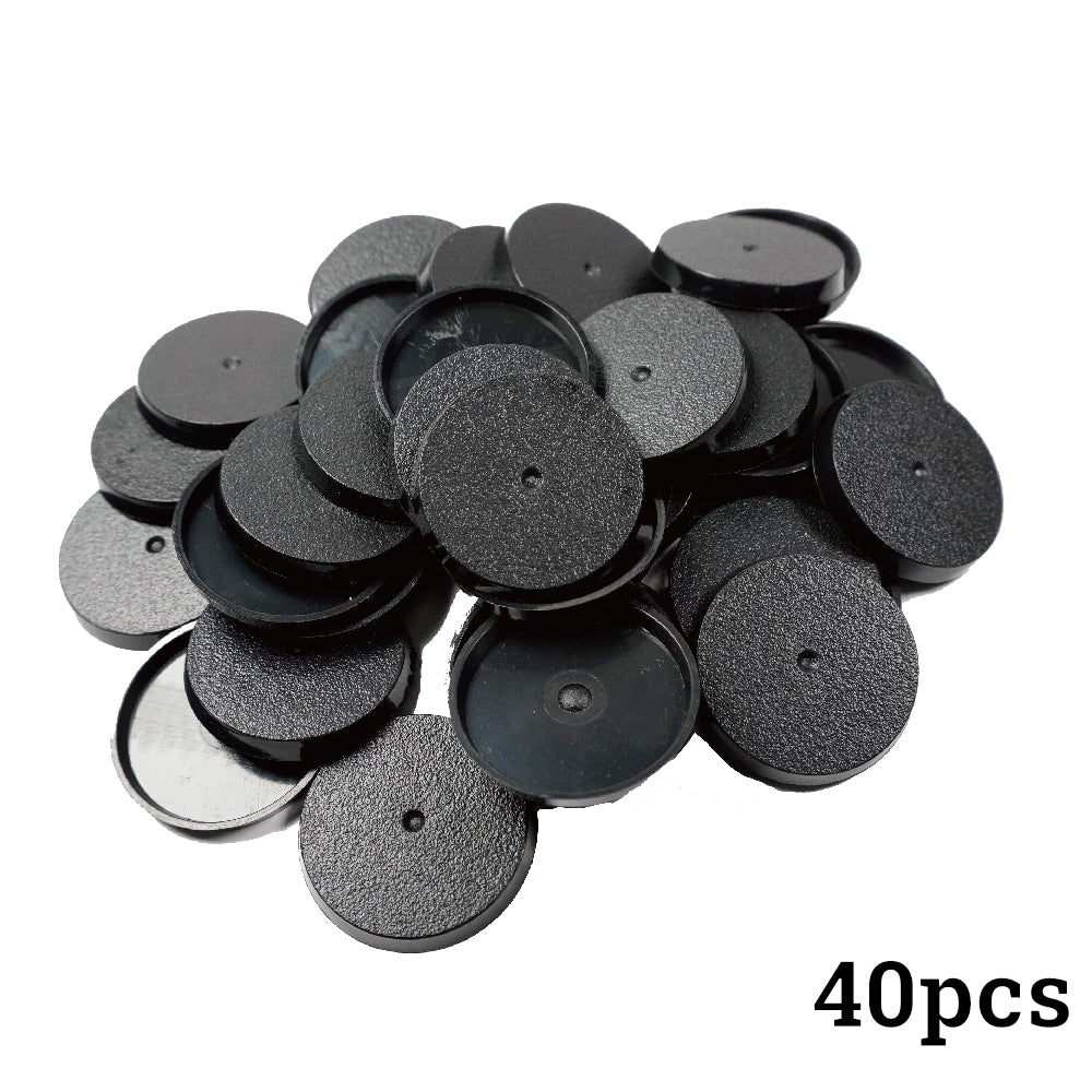 32mm Round Bases - High-Impact Plastic Foundation for 11th Edition Models - Wargame Base World