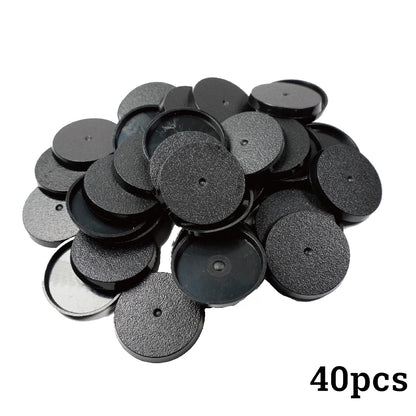 32mm Round Bases - High-Impact Plastic Foundation for 11th Edition Models - Wargame Base World