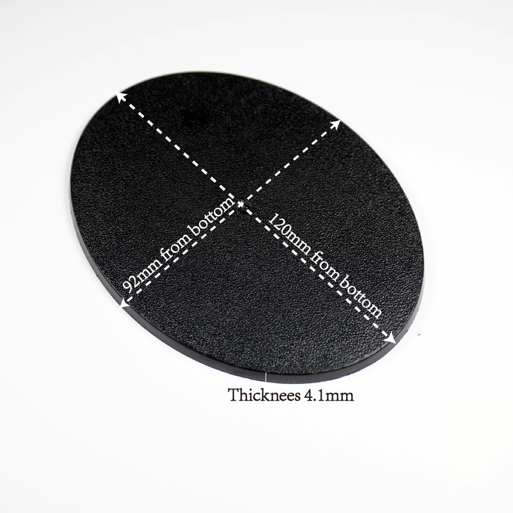 120x92mm Oval Base - Perfect for Miniature Gaming - Wargame Base World