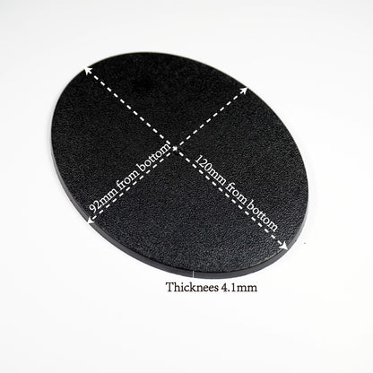 120x92mm Oval Base - Perfect for Miniature Gaming - Wargame Base World