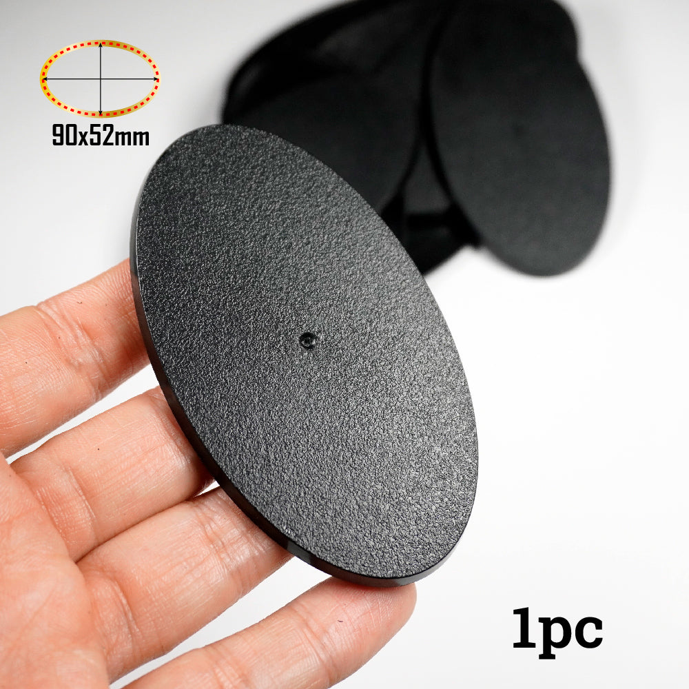 90x52mm Oval Bases - Precision Plastic Foundation for Heavy Cavalry & War Machines - Wargame Base World