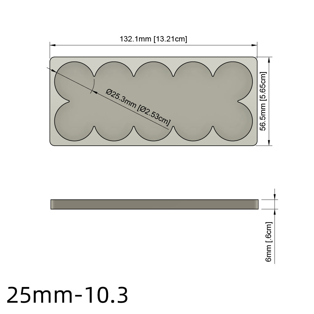 25/28.5/32/40mm Movement Tray For Warhammer