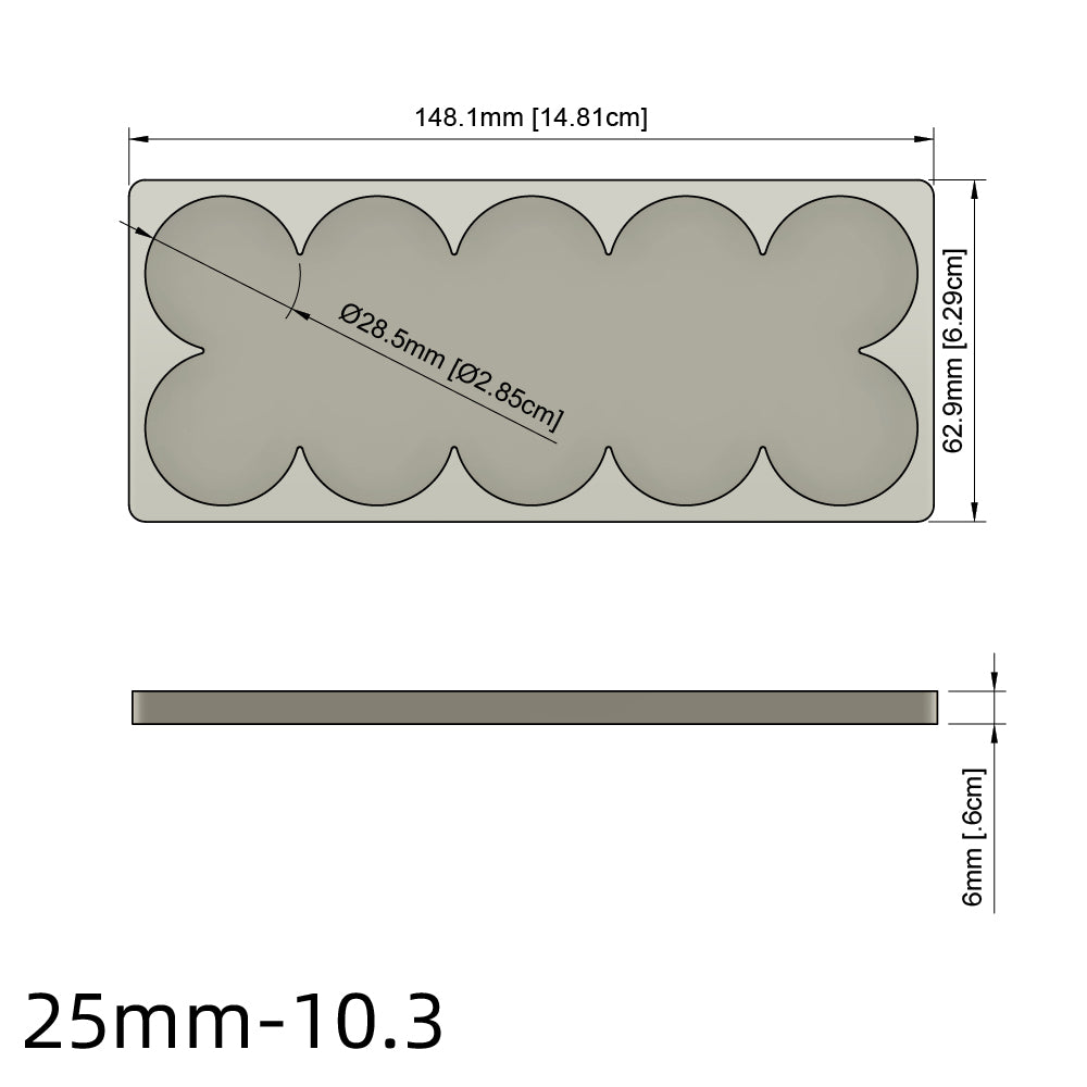 25/28.5/32/40mm Movement Tray For Warhammer