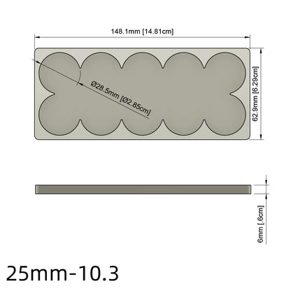 25/28.5/32/40mm Movement Tray For Warhammer Miniature - Wargame Base World