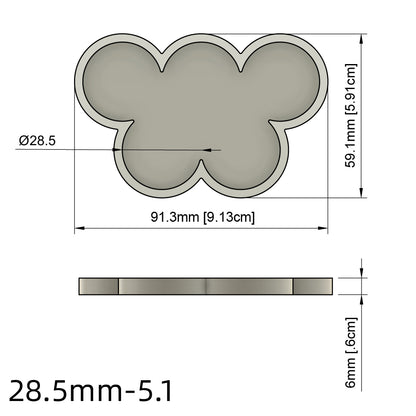 25/28.5/32/40mm Movement Tray For Warhammer Miniature - Wargame Base World