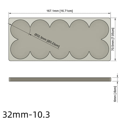 25/28.5/32/40mm Movement Tray For Warhammer Miniature - Wargame Base World