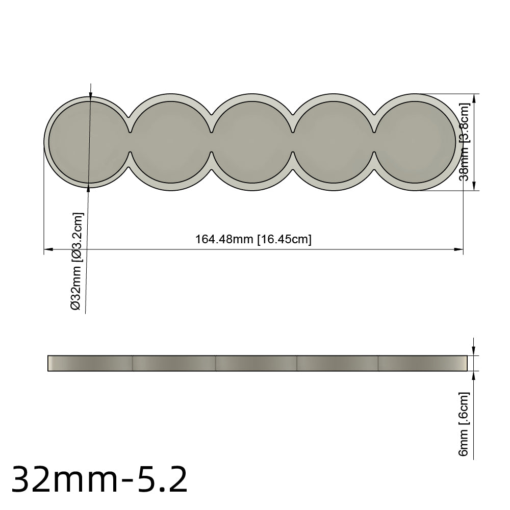 25/28.5/32/40mm Movement Tray For Warhammer