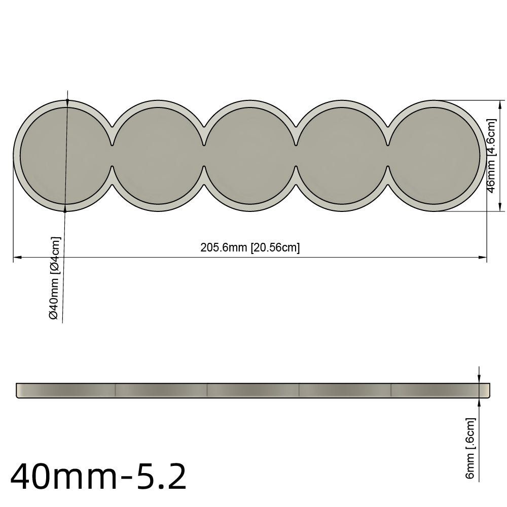 25/28.5/32/40mm Movement Tray For Warhammer
