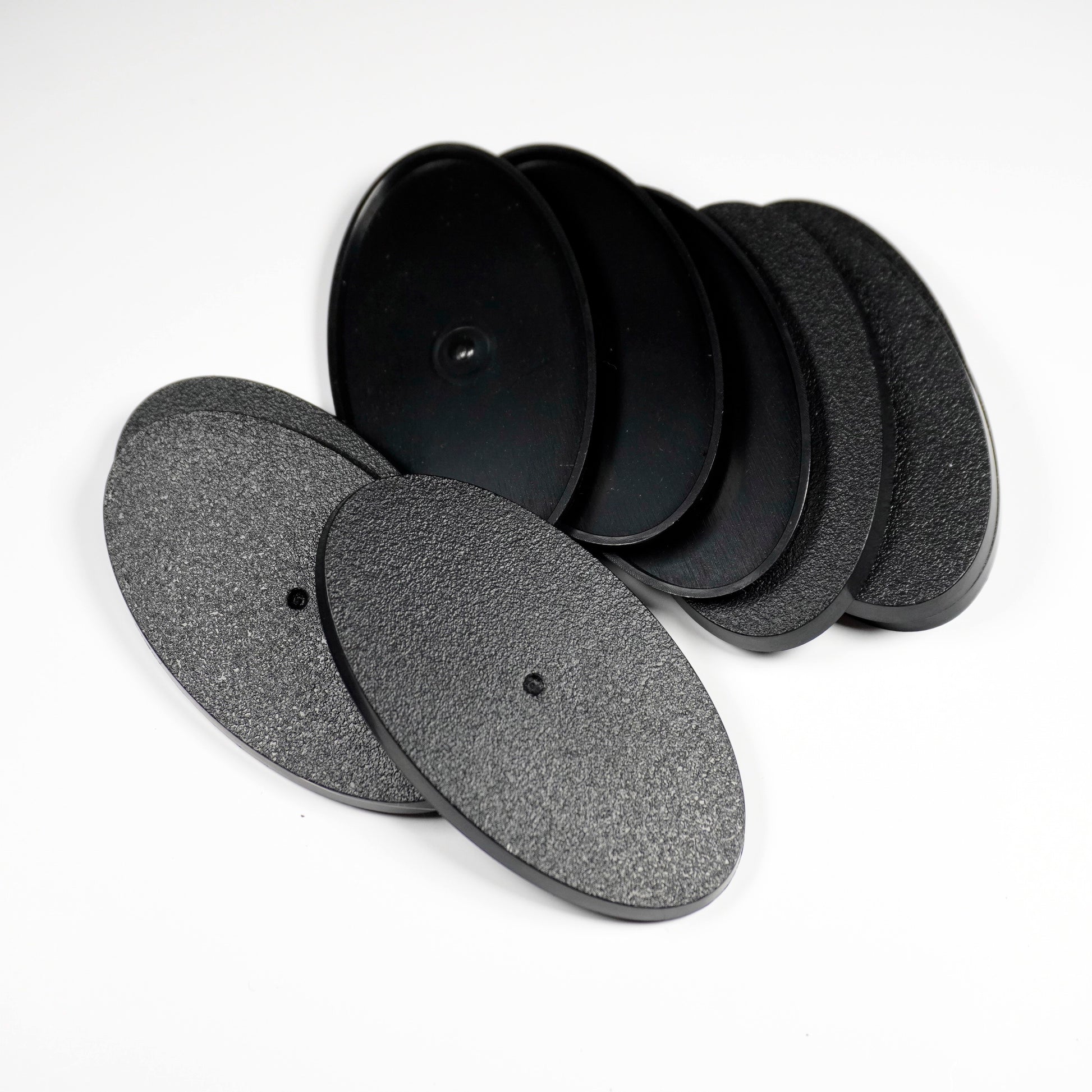 75x42mm Oval Bases - High-Impact Plastic Foundation for Heavy Cavalry & Bikers - Wargame Base World
