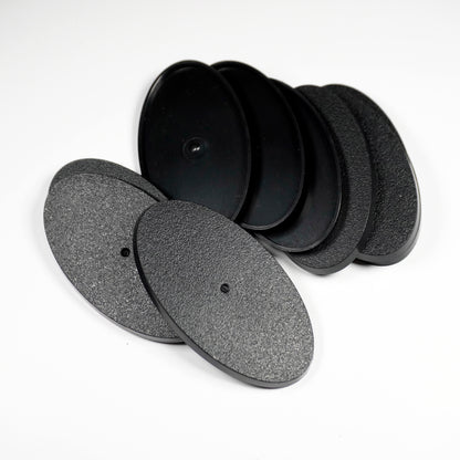 75x42mm Oval Bases - High-Impact Plastic Foundation for Heavy Cavalry & Bikers - Wargame Base World