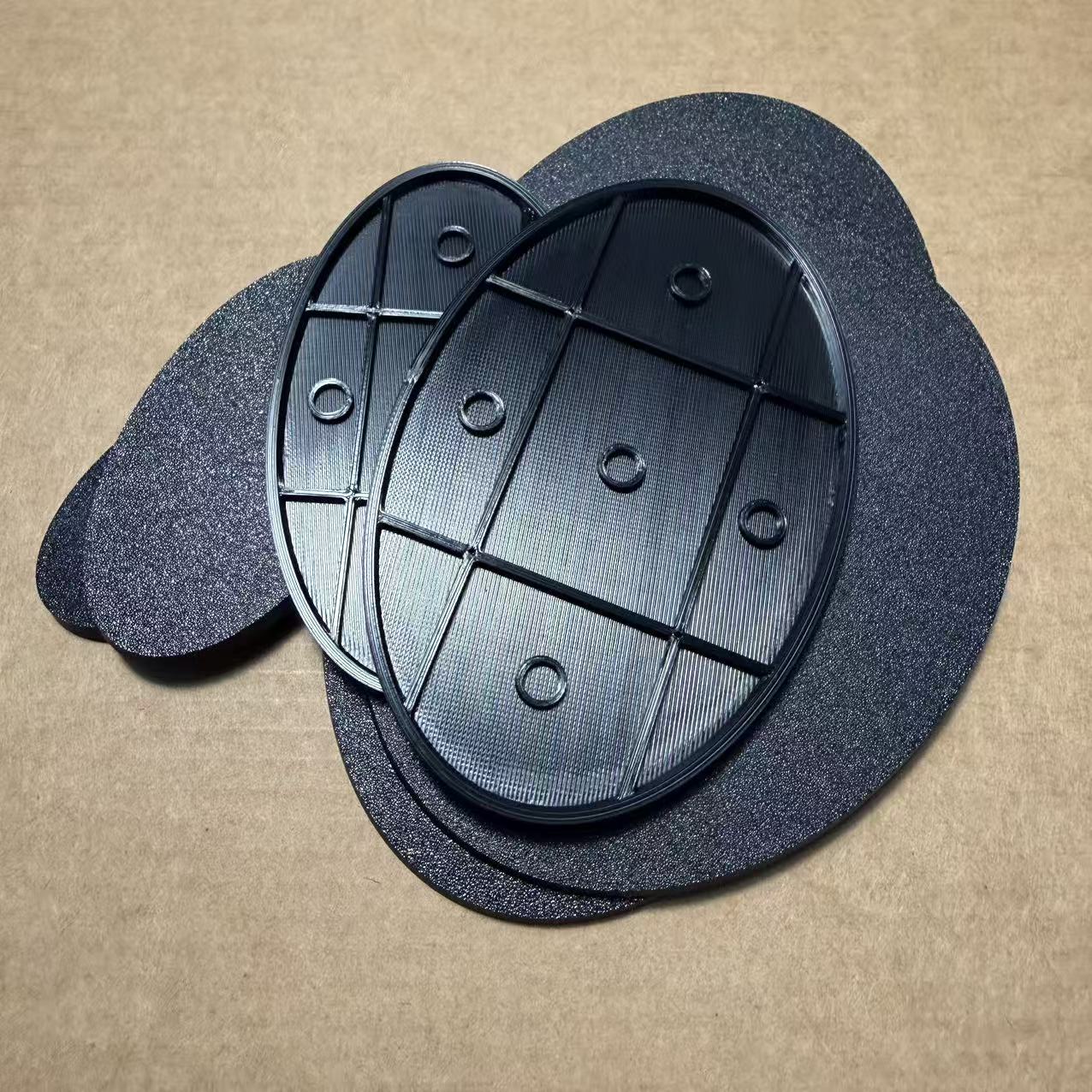 3D Printed ABS Oval Bases with Magnet Slots - 60x35 to 150x95mm