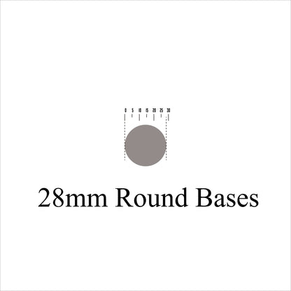 28mm Round Bases for Miniatures 28mm New comming - Wargame Base World
