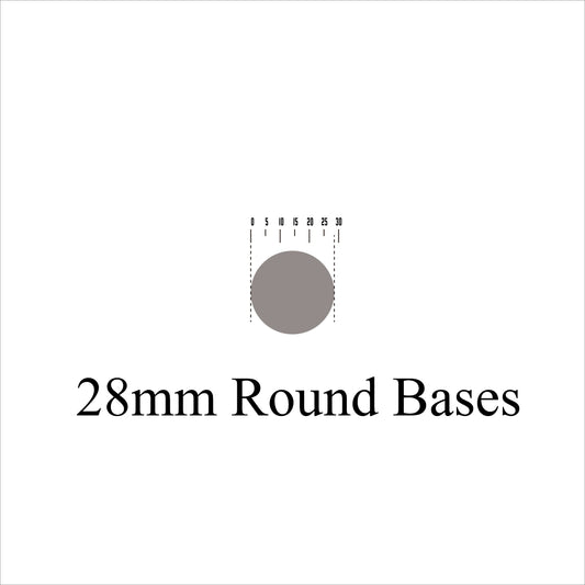 28mm Round Bases for Miniatures 28mm New comming