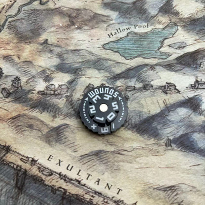 25mm 0-59 Wounds Tracker - Wargame Base World