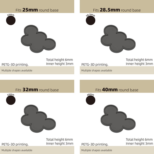25/28.5/32/40mm Movement Tray For Warhammer Miniature - Wargame Base World