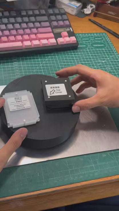 Miniature Acrylic Display Case – PETG Carbon Fiber Base
