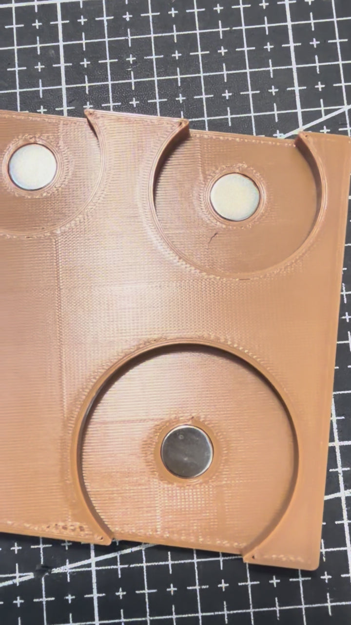 Miniature Base Magnetization Jig - Precision Alignment Tool for Tabletop Bases