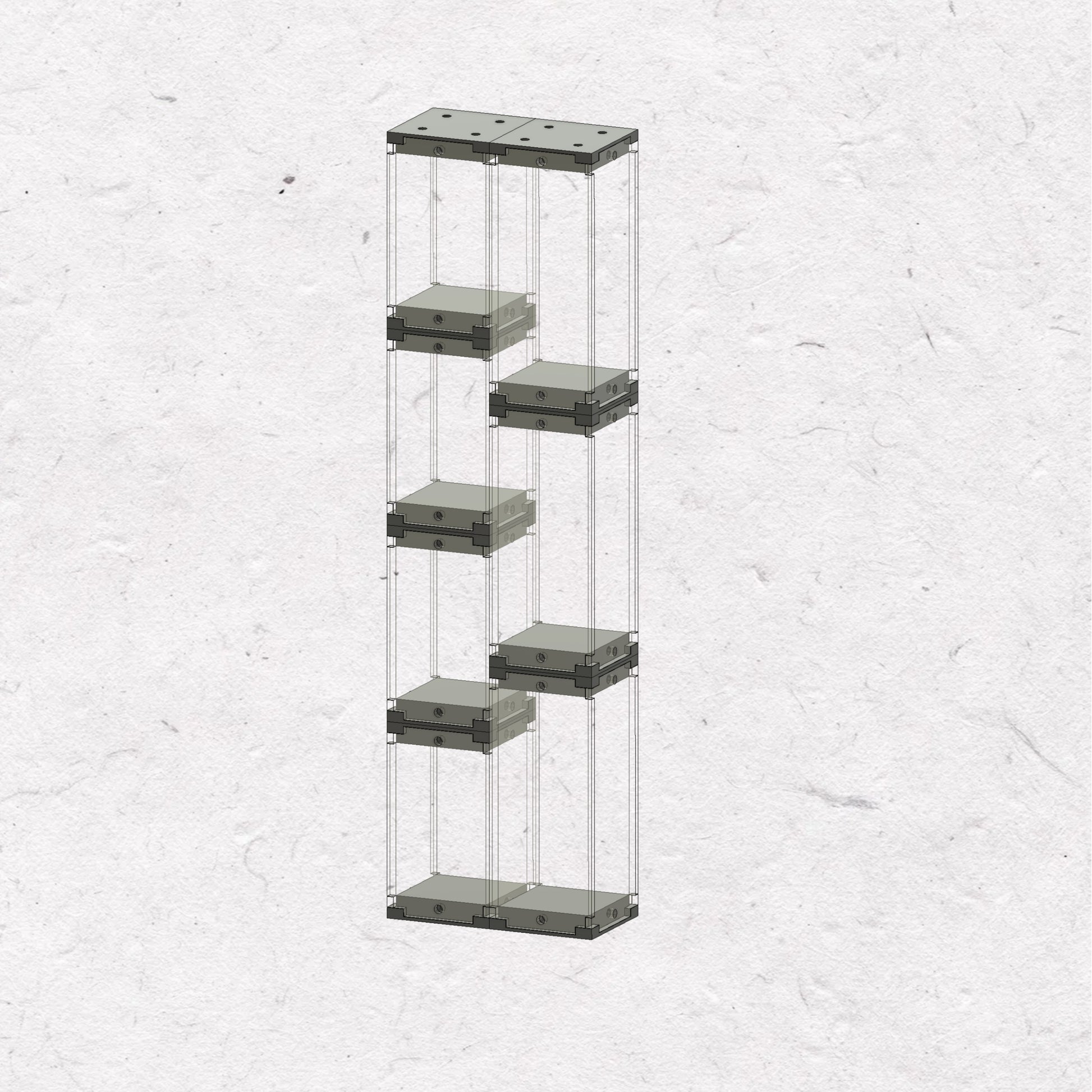 Miniature Acrylic Display Case - PETG Carbon Fiber Base | Wargame Base World - Wargame Base World
