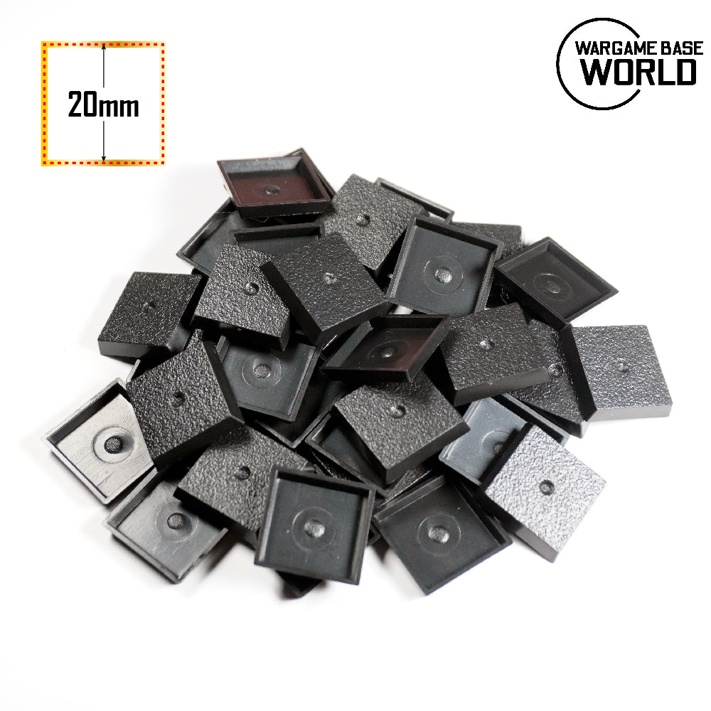 20mm Square Bases for Miniatures - Wargame Base World