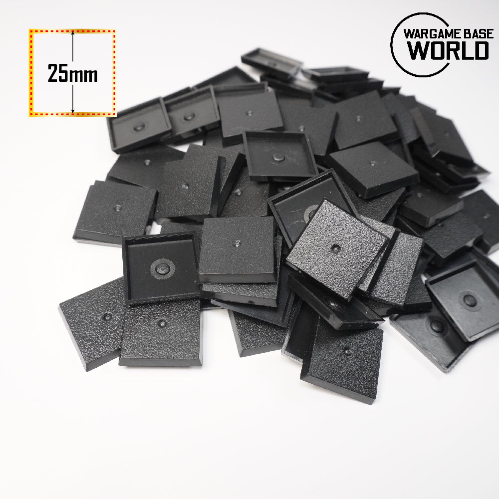 25mm Square Bases for Wargame Miniature - Wargame Base World