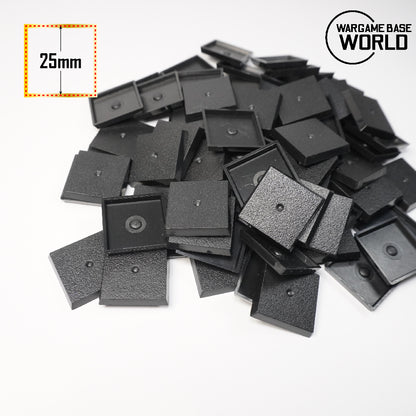 25mm Square Bases for Wargame Miniature - Wargame Base World