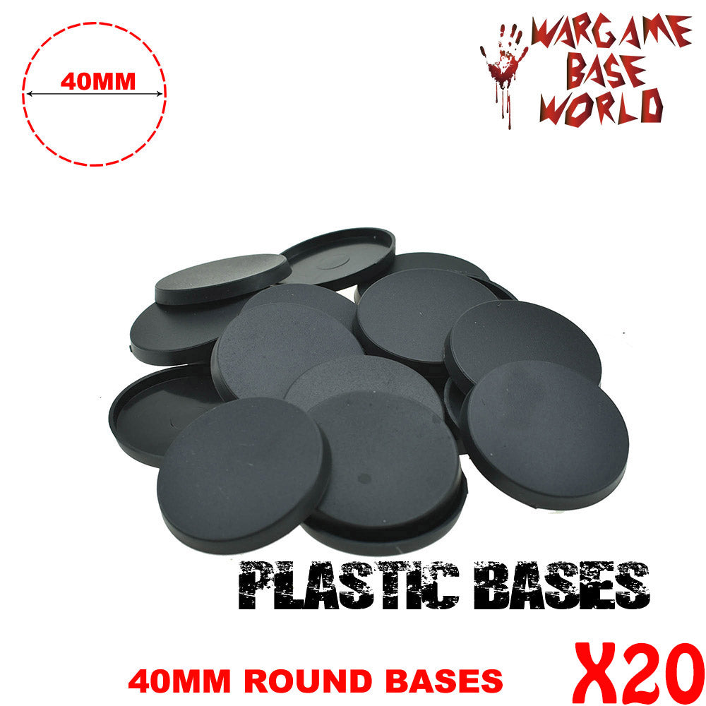 Wargame Base World - Lot of 20 - 40mm round bases - WargameBase Store