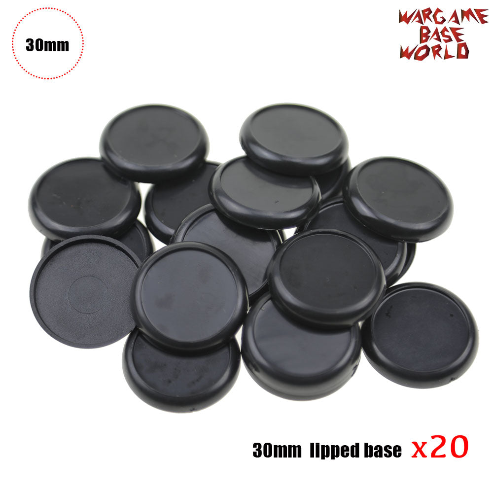 Wargame Bases - 30mm Lipped bases - WargameBase Store