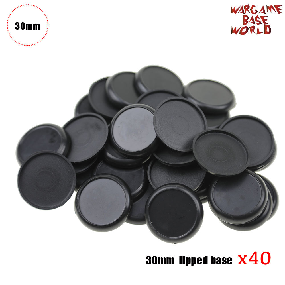 Wargame Bases - 30mm Lipped bases - WargameBase Store