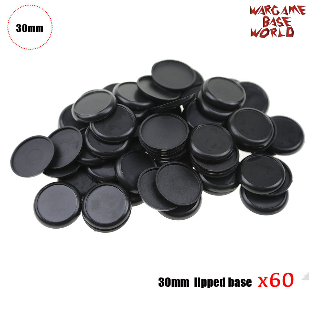 Wargame Bases - 30mm Lipped bases - WargameBase Store